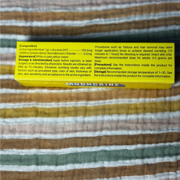MUCHCAINE CREAM 10.56% (LIDOCAINE) Perfect for Microneedling - Picture 3 of 3